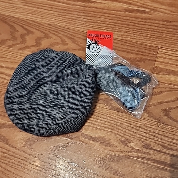 New with tags, knucklehead, little  threads hat,‎ and bowtie set newborn - Picture 1 of 6